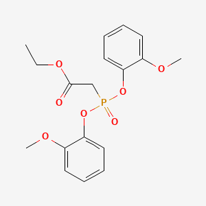 Ethyl 2-bis(2-methoxyphenoxy)phosphorylacetate