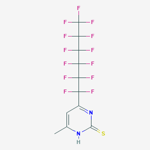 6-Methyl-4-(tridecafluorohexyl)pyrimidine-2(1H)-thione