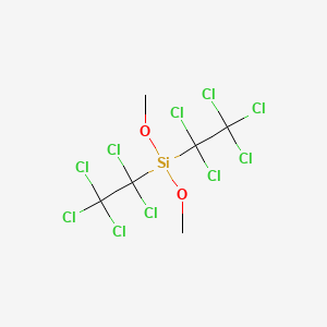 molecular formula C6H6Cl10O2Si B15414663 Dimethoxy[bis(pentachloroethyl)]silane CAS No. 184175-42-6