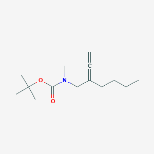 molecular formula C14H25NO2 B15414704 tert-Butyl (2-ethenylidenehexyl)methylcarbamate CAS No. 233595-53-4