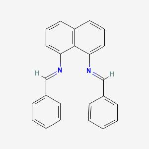 1,8-Naphthalenediamine, N,N'-bis(phenylmethylene)-