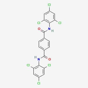 N~1~,N~4~-Bis(2,4,6-trichlorophenyl)benzene-1,4-dicarboxamide