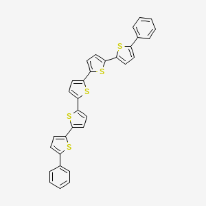 2,5-bis[5-(5-phenylthiophen-2-yl)thiophen-2-yl]thiophene