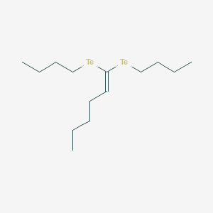 1-Hexene, 1,1-bis(butyltelluro)-