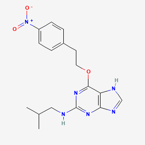 1H-Purin-2-amine, N-(2-methylpropyl)-6-[2-(4-nitrophenyl)ethoxy]-