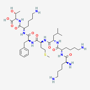 L-Lysyl-L-lysyl-L-leucyl-L-methionyl-L-phenylalanyl-L-lysyl-L-threonine