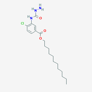 Dodecyl 4-chloro-3-[(hydrazinecarbonyl)amino]benzoate