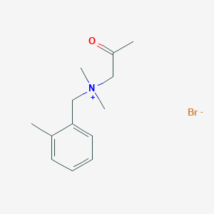 N,N-Dimethyl-N-[(2-methylphenyl)methyl]-2-oxopropan-1-aminium bromide