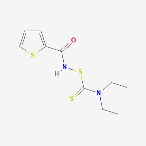 N-[(Diethylcarbamothioyl)sulfanyl]thiophene-2-carboxamide