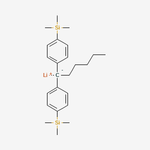 lithium;trimethyl-[4-[1-(4-trimethylsilylphenyl)hexyl]phenyl]silane