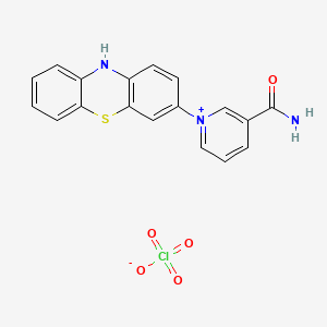 3-Carbamoyl-1-(10H-phenothiazin-3-yl)pyridin-1-ium perchlorate