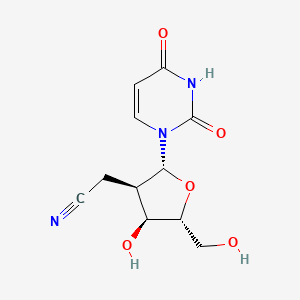 2-[(2R,3R,4S,5R)-2-(2,4-dioxopyrimidin-1-yl)-4-hydroxy-5-(hydroxymethyl)oxolan-3-yl]acetonitrile