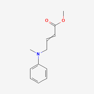 molecular formula C12H15NO2 B15415672 Methyl 4-[methyl(phenyl)amino]but-2-enoate CAS No. 138869-23-5