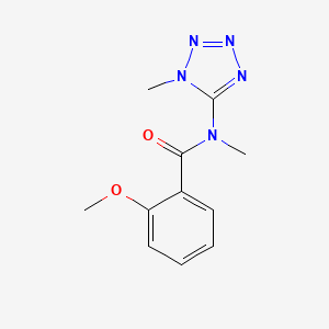 molecular formula C11H13N5O2 B15415680 2-Methoxy-N-methyl-N-(1-methyl-1H-tetrazol-5-yl)benzamide CAS No. 139035-66-8