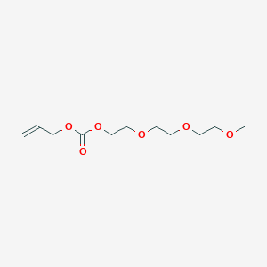 molecular formula C11H20O6 B15415683 2-[2-(2-Methoxyethoxy)ethoxy]ethyl prop-2-EN-1-YL carbonate CAS No. 173924-07-7