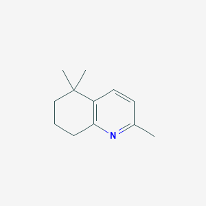 molecular formula C12H17N B15415729 2,5,5-Trimethyl-5,6,7,8-tetrahydroquinoline CAS No. 136150-24-8