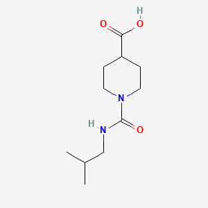 molecular formula C11H20N2O3 B15415733 1-[(2-Methylpropyl)carbamoyl]piperidine-4-carboxylic acid CAS No. 188854-34-4