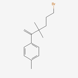 Benzene, 1-(5-bromo-2,2-dimethyl-1-methylenepentyl)-4-methyl-