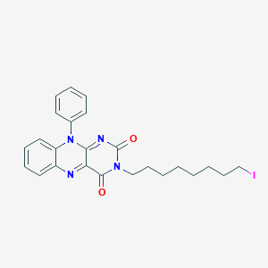 3-(8-Iodooctyl)-10-phenylbenzo[g]pteridine-2,4(3H,10H)-dione