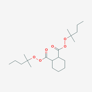 molecular formula C20H36O6 B15415791 Bis(2-methylpentan-2-yl) cyclohexane-1,2-dicarboperoxoate CAS No. 137791-99-2