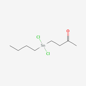 molecular formula C8H16Cl2OSn B15415904 2-Butanone, 4-(butyldichlorostannyl)- CAS No. 137518-56-0