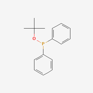 molecular formula C16H19OP B15415987 Phosphinous acid, diphenyl-, 1,1-dimethylethyl ester CAS No. 151484-28-5