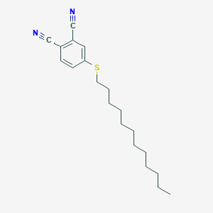 molecular formula C20H28N2S B15416015 4-(Dodecylsulfanyl)benzene-1,2-dicarbonitrile CAS No. 133863-65-7