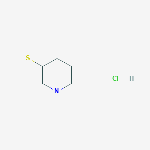 molecular formula C7H16ClNS B15416047 1-Methyl-3-methylsulfanylpiperidine;hydrochloride CAS No. 135625-93-3