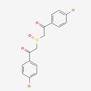 molecular formula C16H12Br2O3S B15416069 2,2'-Sulfinylbis[1-(4-bromophenyl)ethan-1-one] CAS No. 138711-17-8