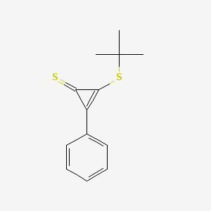 2-Cyclopropene-1-thione, 2-[(1,1-dimethylethyl)thio]-3-phenyl-