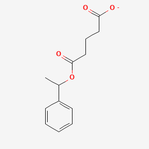 5-Oxo-5-(1-phenylethoxy)pentanoate