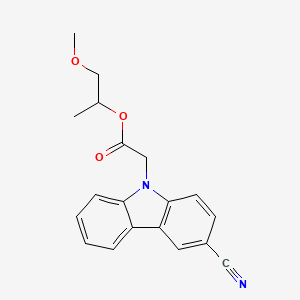 1-Methoxypropan-2-yl (3-cyano-9H-carbazol-9-yl)acetate