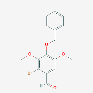 Benzaldehyde, 2-bromo-3,5-dimethoxy-4-(phenylmethoxy)-