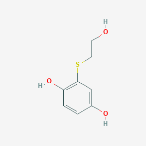 2-[(2-Hydroxyethyl)sulfanyl]benzene-1,4-diol