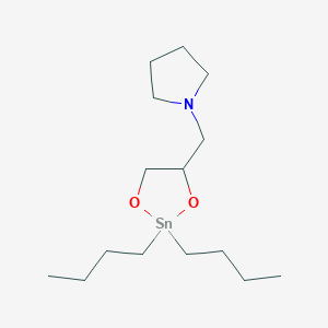 1-[(2,2-Dibutyl-1,3,2-dioxastannolan-4-yl)methyl]pyrrolidine