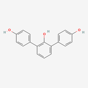 molecular formula C18H14O3 B15416637 2,6-Bis(4-hydroxyphenyl)phenol CAS No. 137446-00-5