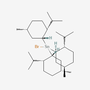 bromo-bis[(1R,2S,5R)-5-methyl-2-propan-2-ylcyclohexyl]-[(1R,2R,5R)-5-methyl-2-propan-2-ylcyclohexyl]stannane