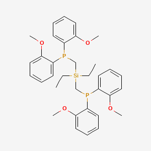 [(Diethylsilanediyl)bis(methylene)]bis[bis(2-methoxyphenyl)phosphane]