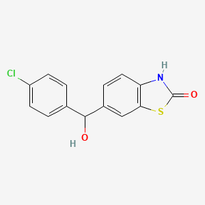 6-[(4-Chlorophenyl)(hydroxy)methyl]-1,3-benzothiazol-2(3H)-one