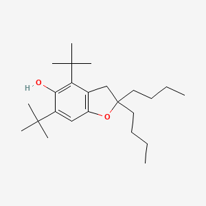 5-Benzofuranol, 2,2-dibutyl-4,6-bis(1,1-dimethylethyl)-2,3-dihydro-