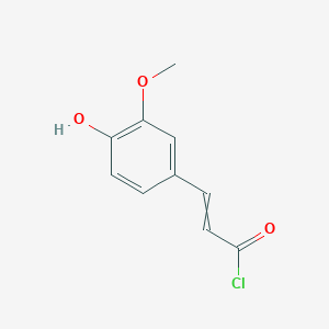 3-(4-Hydroxy-3-methoxyphenyl)prop-2-enoyl chloride