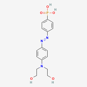 {4-[(E)-{4-[Bis(2-hydroxyethyl)amino]phenyl}diazenyl]phenyl}phosphonic acid