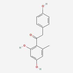 1-(2,4-Dihydroxy-6-methylphenyl)-2-(4-hydroxyphenyl)ethan-1-one