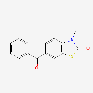 molecular formula C15H11NO2S B15416878 2(3H)-Benzothiazolone, 6-benzoyl-3-methyl- CAS No. 133044-32-3