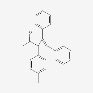 1-[1-(4-Methylphenyl)-2,3-diphenylcycloprop-2-en-1-yl]ethan-1-one