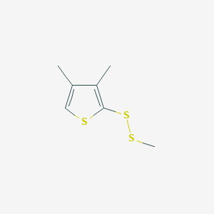 3,4-Dimethyl-2-(methyldisulfanyl)thiophene