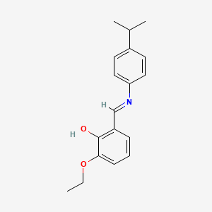 2-Ethoxy-6-{[4-(propan-2-yl)anilino]methylidene}cyclohexa-2,4-dien-1-one