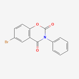 molecular formula C14H8BrNO3 B15417024 6-Bromo-3-phenyl-1,3-benzoxazine-2,4-dione CAS No. 153694-57-6