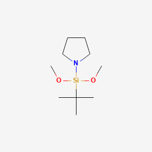 molecular formula C10H23NO2Si B15417032 1-[tert-Butyl(dimethoxy)silyl]pyrrolidine CAS No. 134476-26-9