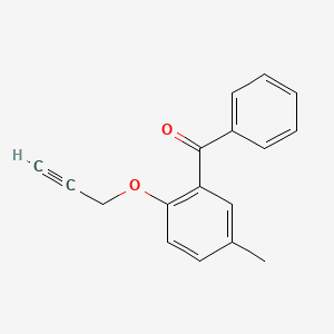 {5-Methyl-2-[(prop-2-yn-1-yl)oxy]phenyl}(phenyl)methanone